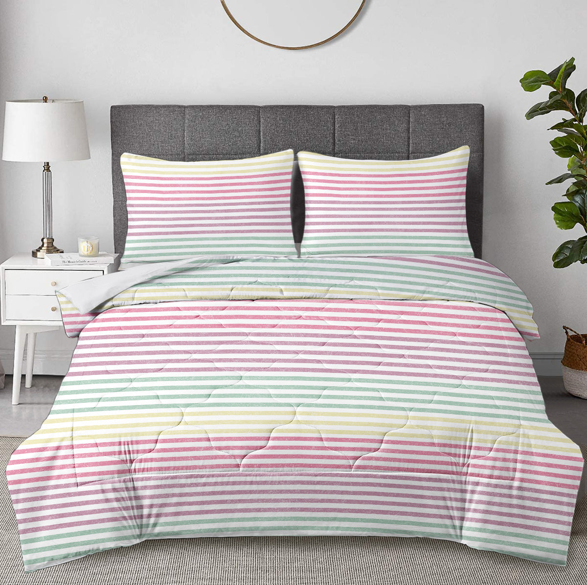 Striped Comforter Set Full Size
