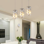 4inch Modern Crystal Pendant Light 3 Pack
