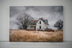 Framed Rustic Farmhouse Wall Art Vintage Barn Wall Art Country Field L