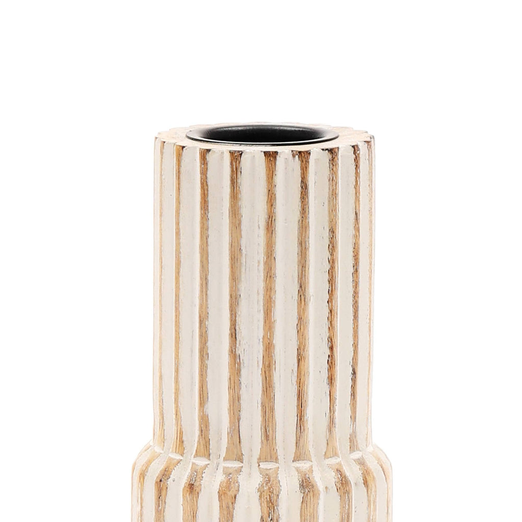 Decorative Wooden Centerpiece Candle Holder- 4x12 -Elegant Candle Stan