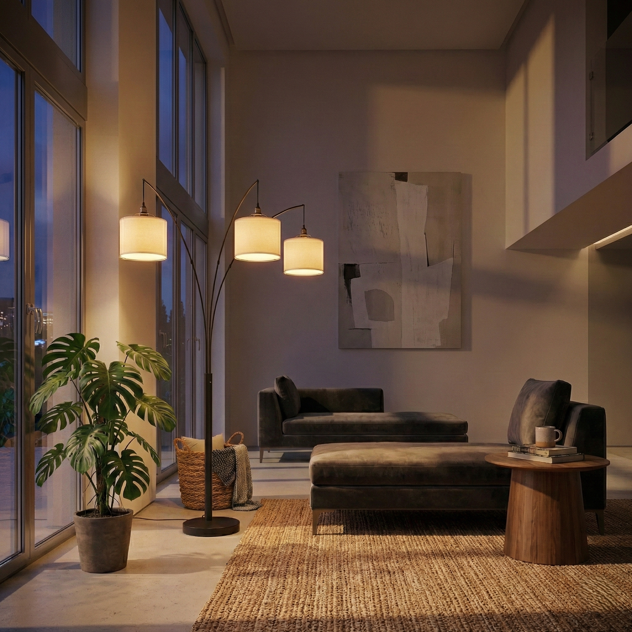 Royal 3-Arm Metal Floor Lamp