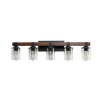 Rustic Bathroom Wall Lamp | 5 Light Fixture