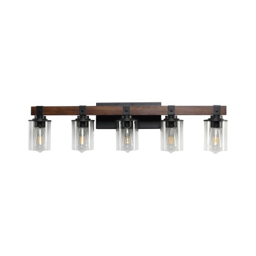 Rustic Bathroom Wall Lamp | 5 Light Fixture