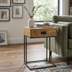 Modern C-Shaped Side Table | 2-Layer Structure
