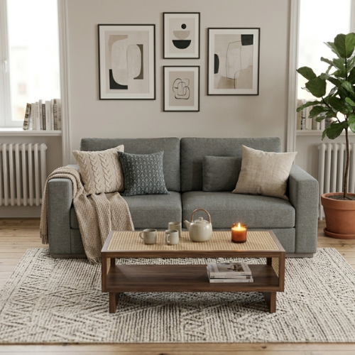 Modern 3-Seater Sofa | Upholstered  Couch Design