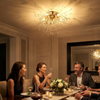 Modern LED Ceiling Light | Crystal Design