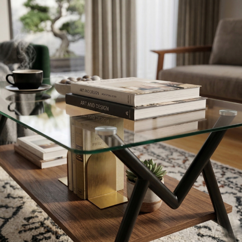 Rectangular Coffee Table | 2-Layer Design