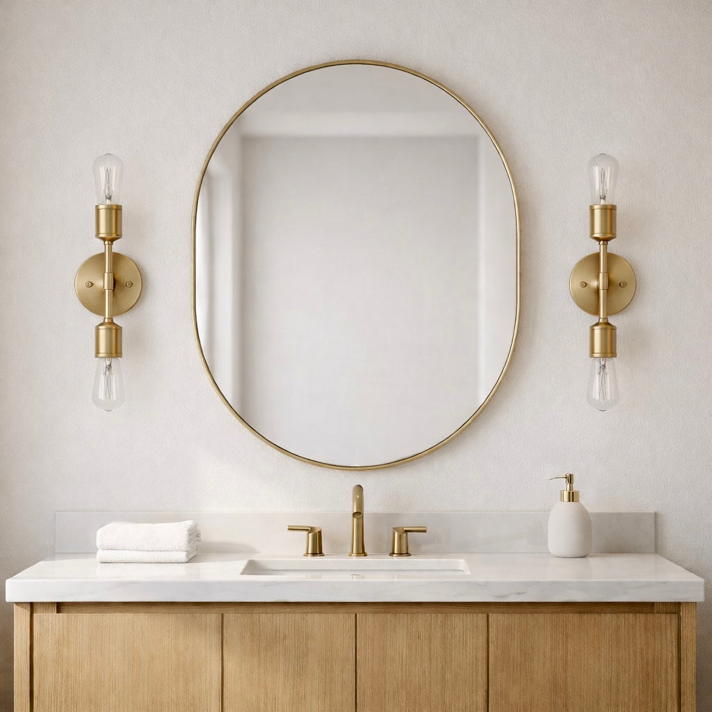 Reverie Double Lights Bathroom Wall Sconce Over Mirror Bedroom Hallway