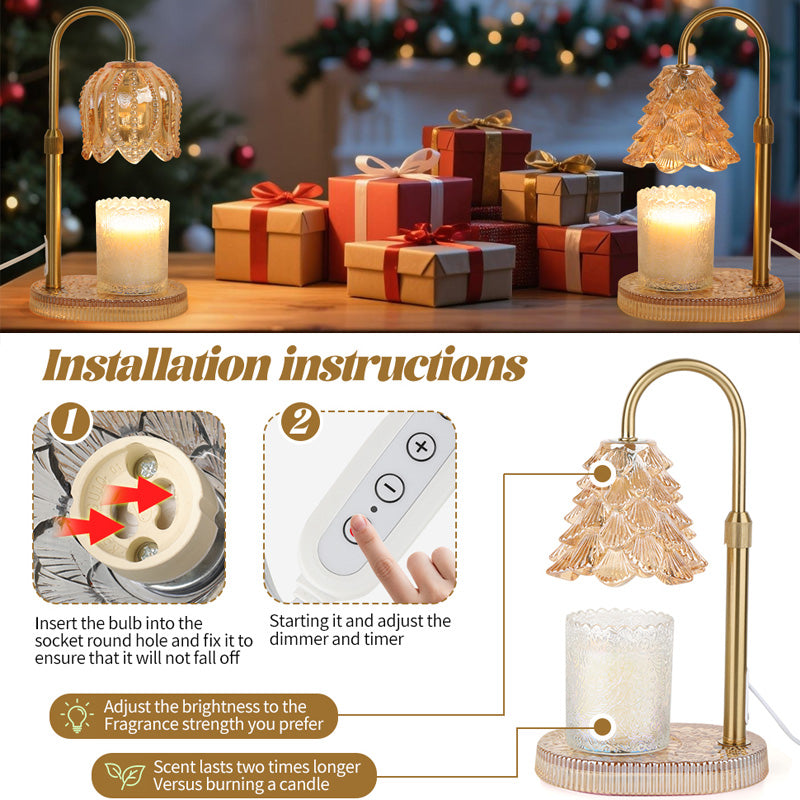 Candle Warmer Lamp With Timer & Dimmer