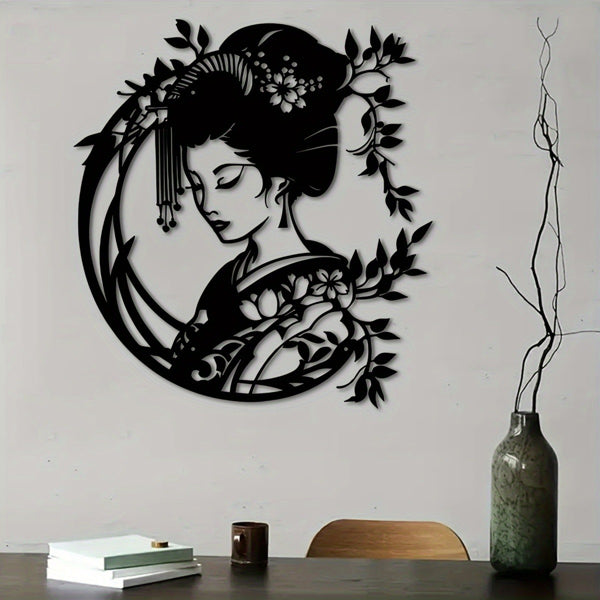 CIFbuy Vintage Japanese Zen Garden Iron Wall Art For Porch Yard Patio
