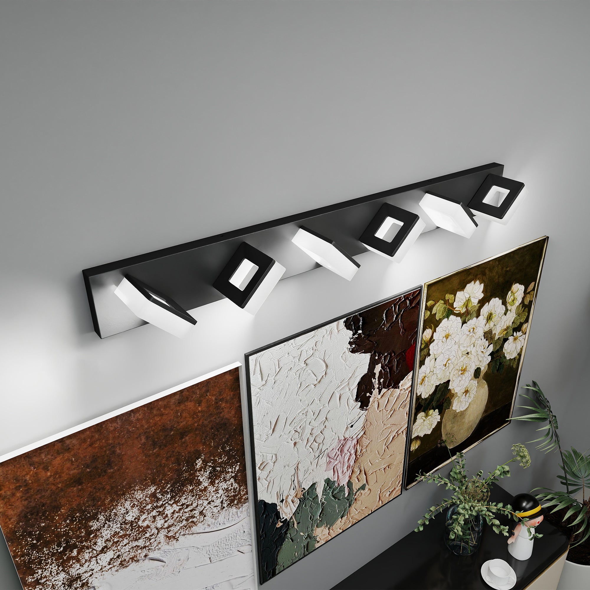 LED Modern Bathroom Vanity Light Fixtures 6-Light