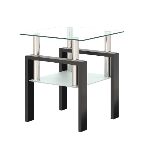 Modern Metal Coffee Table | 2-Layer Structure