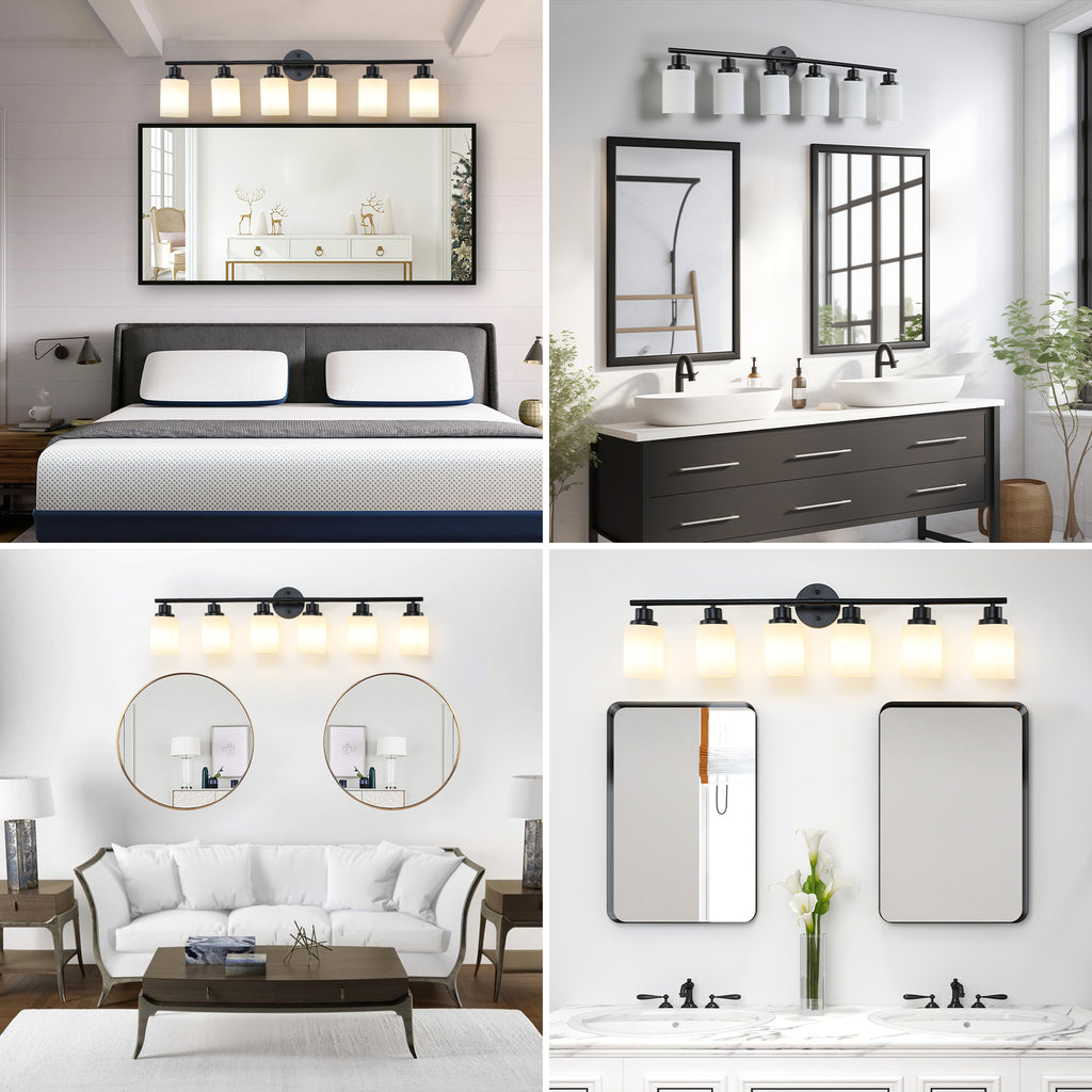 39 Modern 6-Light Vanity Bathroom Mirror Light