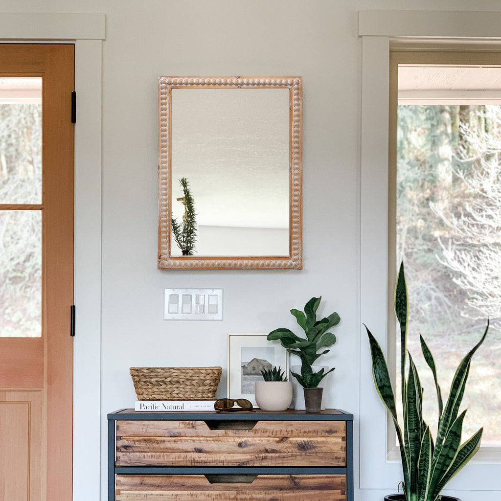 22x30 Inches Wood Framed Mirrors For Bathroom