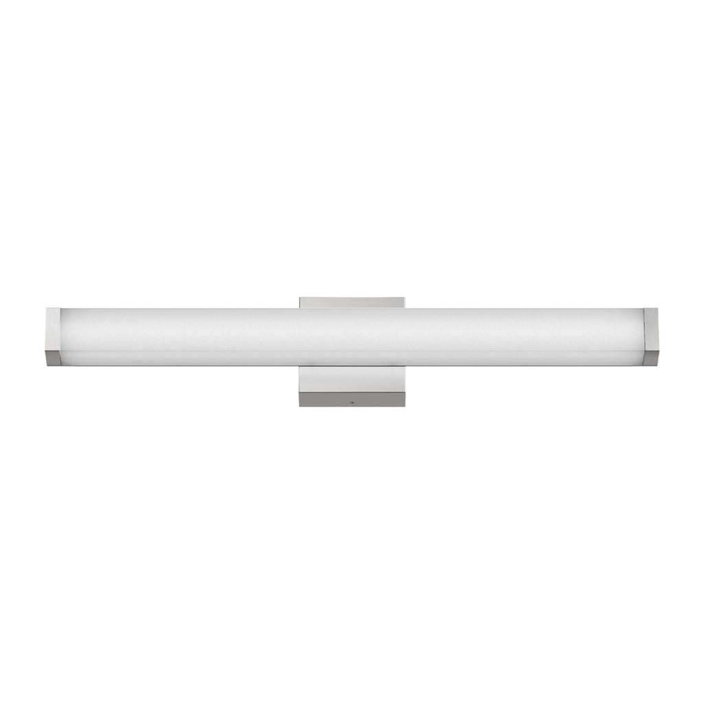 Bathroom Vanity Light Brushed Nickel Square LED 25 Inch 14W 6000K Cool