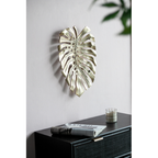 18.9x13.4x1.4 Gold Monstera Leaf Wall DEcor