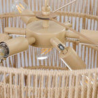 LED Chandelier Light | Bohemian Woven Design