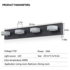29in Modern 4-Light LED Vanity Light