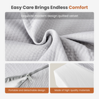 Bed Wedge Pillow With Headboard - High-density Foam Fills The Gap Betw