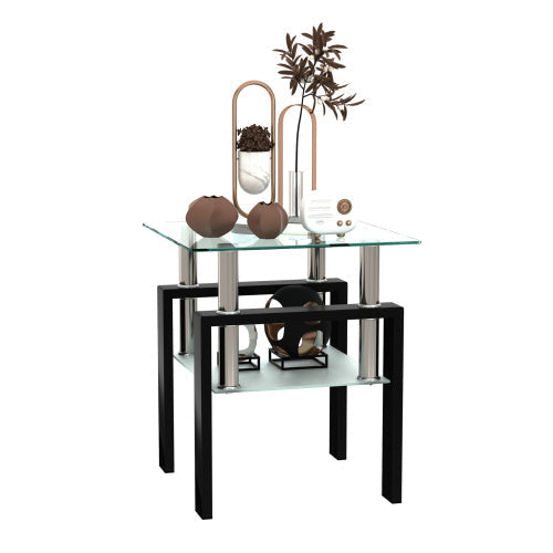 Modern Metal Coffee Table | 2-Layer Structure