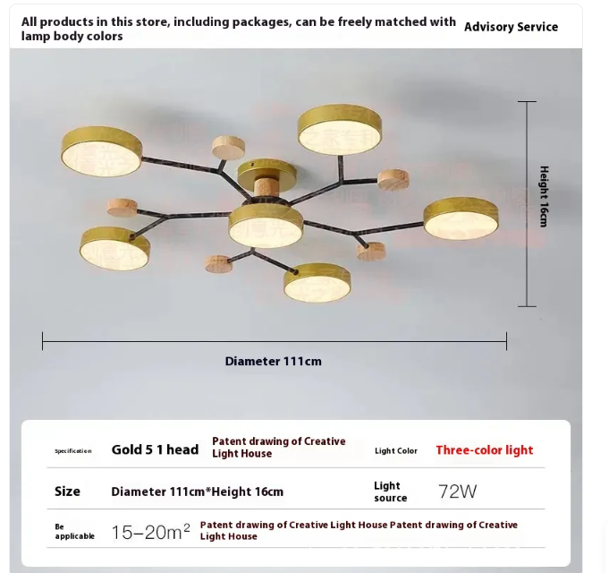 Living Room LED Ceiling Lamp | Modern Design