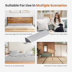 Bed Wedge Pillow With Headboard - High-density Foam Fills The Gap Betw
