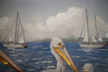 Beach Wall Art - Large Blue Ocean Seagull Canvas Pictures For Living R