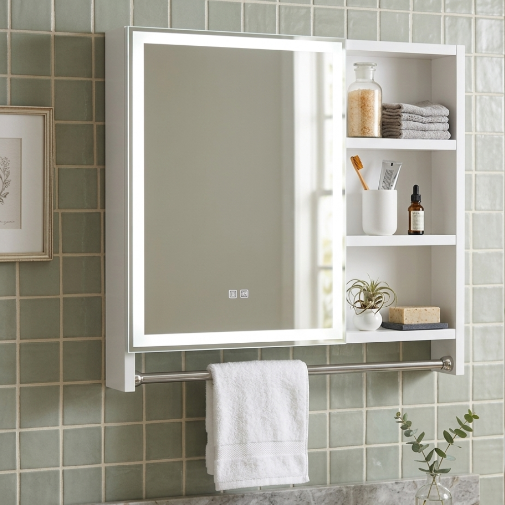 LED Mirror Storage Cabinet | Modern Design