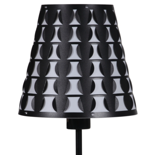 16 Traci Black Geometric Metal Table Lamp
