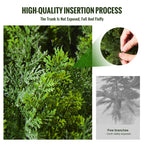 2 Pack 3' Artificial Cedar Topiary Tree Faux Plant UV Decor In/Outdoor