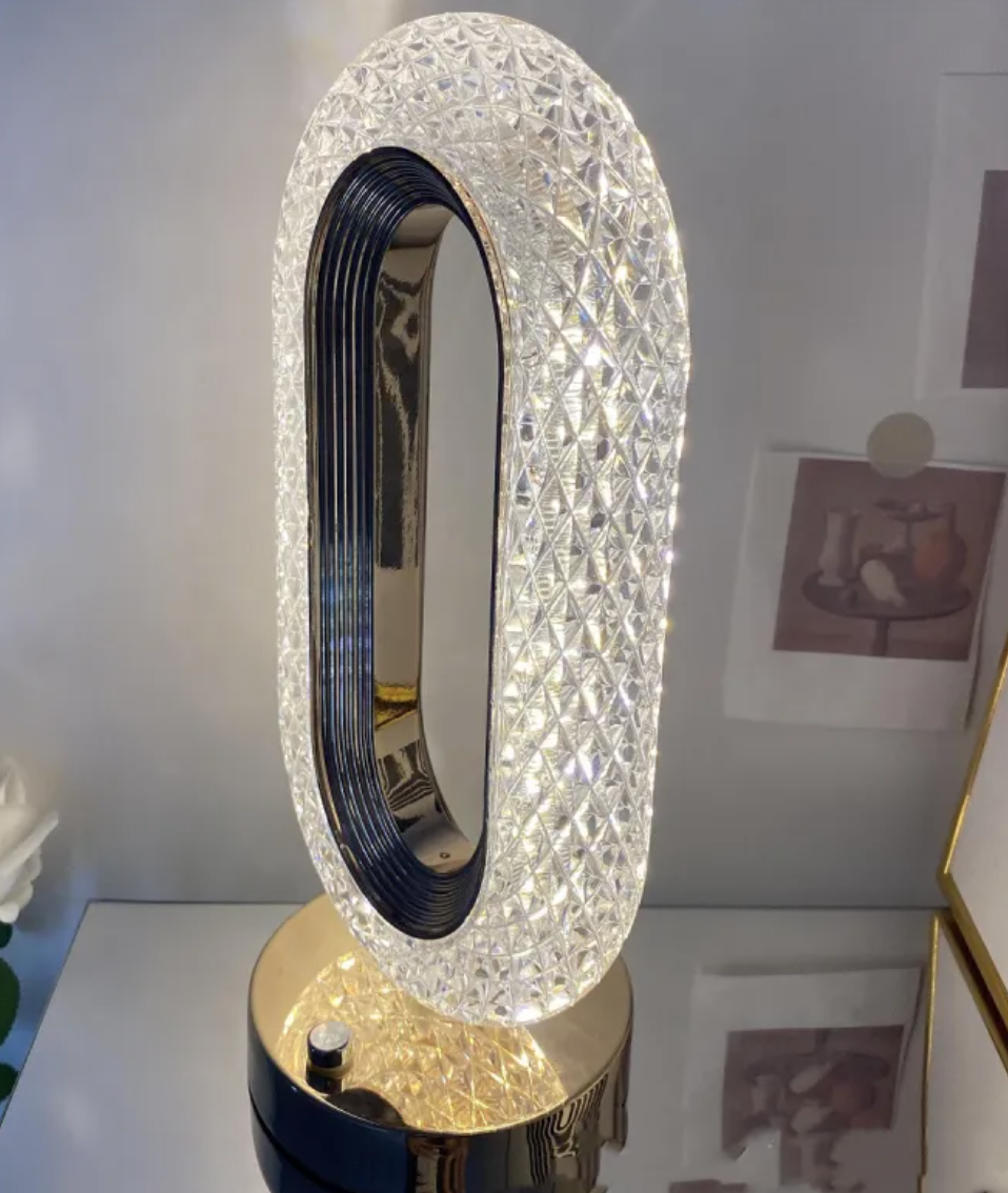 Touch-Control Desk Lamp | Crystal Design