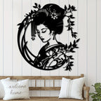 CIFbuy Vintage Japanese Zen Garden Iron Wall Art For Porch Yard Patio