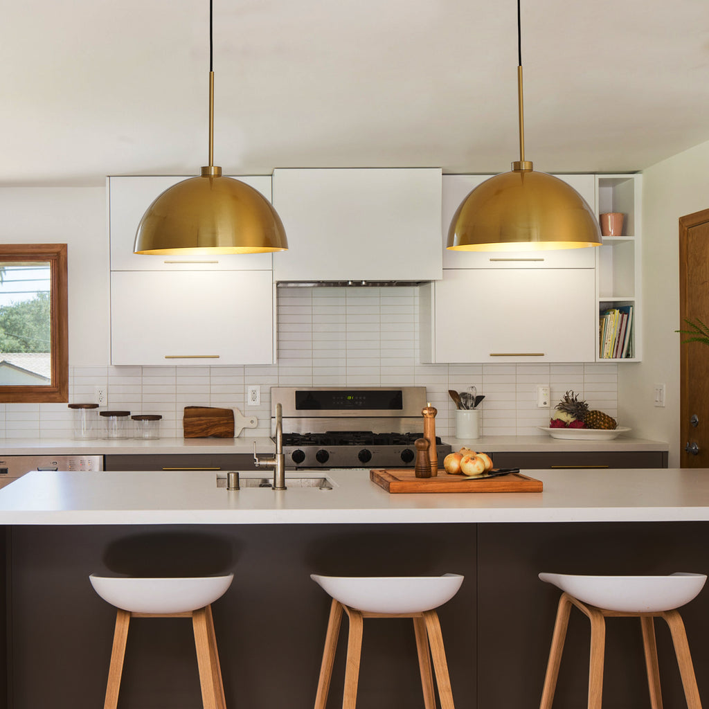 41inch Industrial Modern Copper Color Double Pendant Light Adjustable