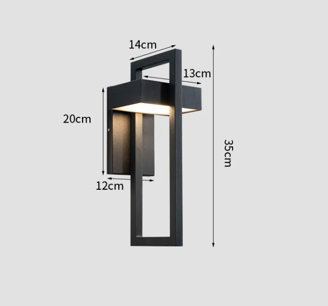 Modern Outdoor Wall Lamp |  Wall-Mounted Design