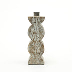 Decorative Wooden Centerpiece Candle Holder- 3x9 Elegant Candle Stand