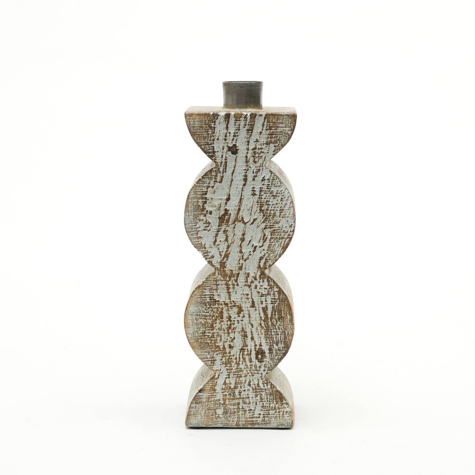 Decorative Wooden Centerpiece Candle Holder- 3x9 Elegant Candle Stand