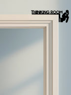 1pc Modern Metal Toilet Door Sign