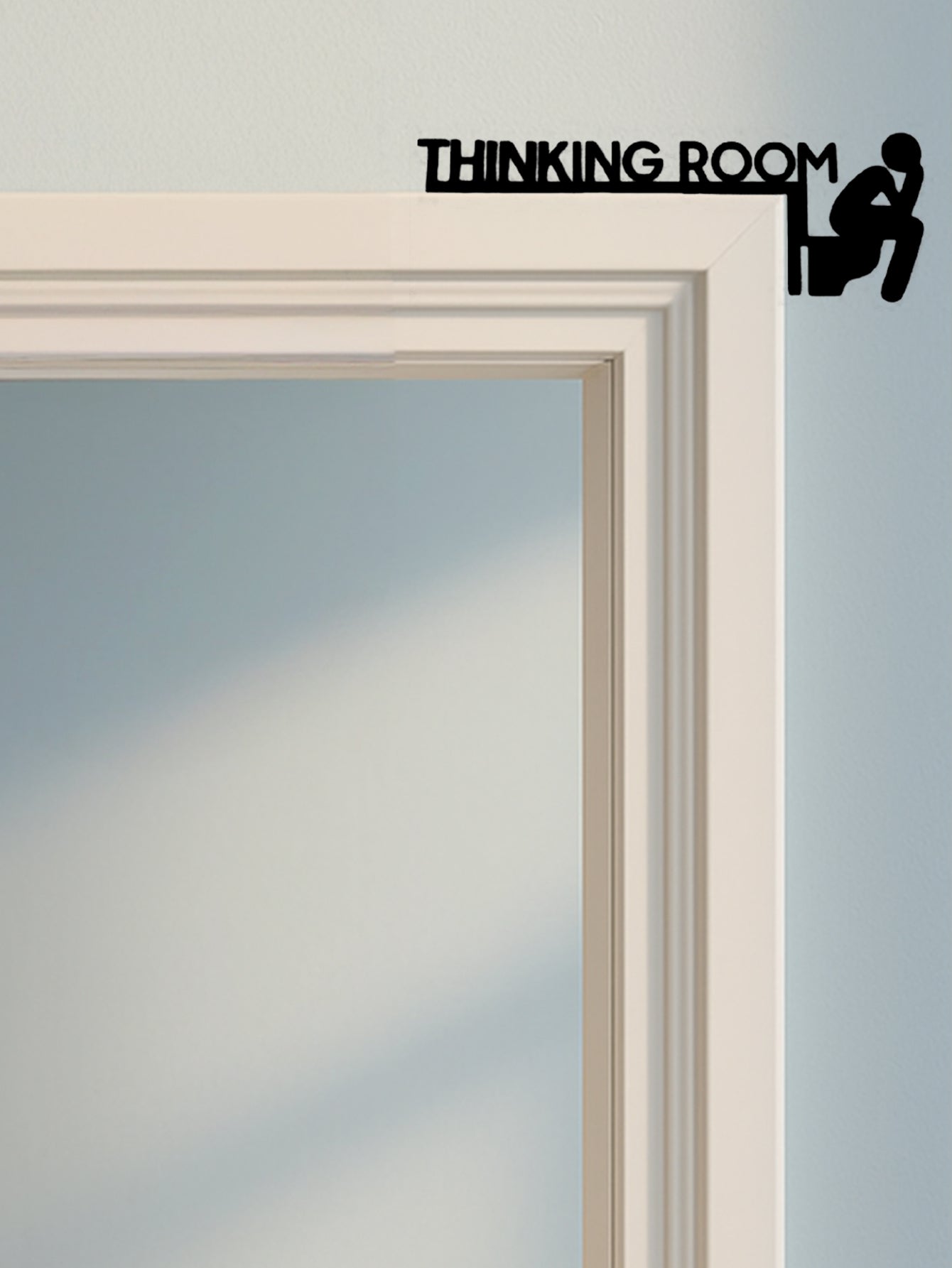 1pc Modern Metal Toilet Door Sign