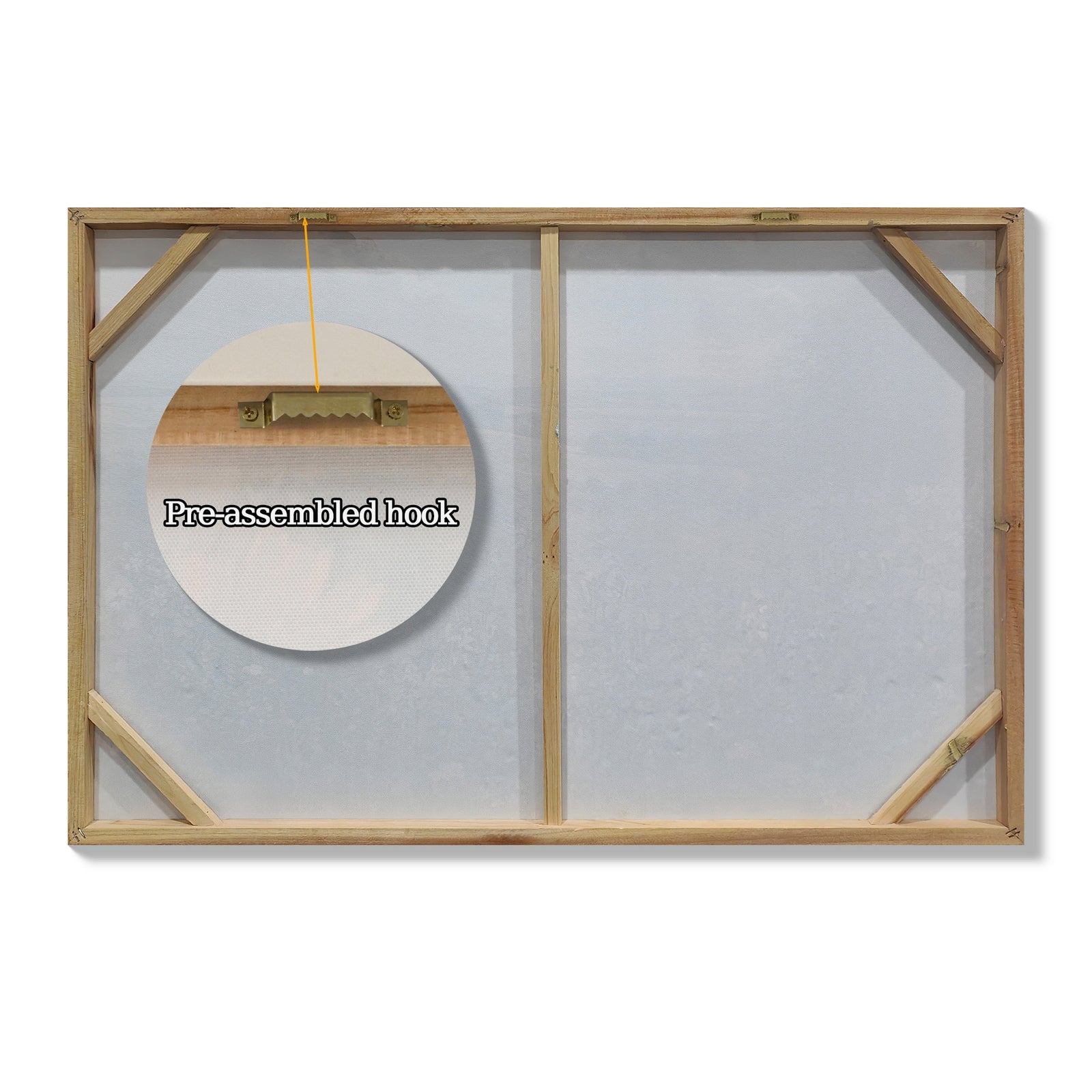 Framed Canvas Wall Art Vintage Decor