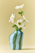 Maya Eline Leroy Striped Ceramic Vase #1