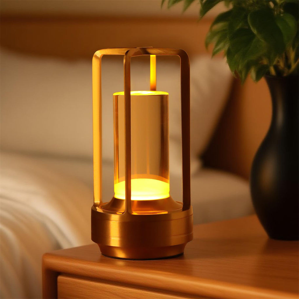 2pcs Portable Touch Control Table Lamp With 5000mAh Battery