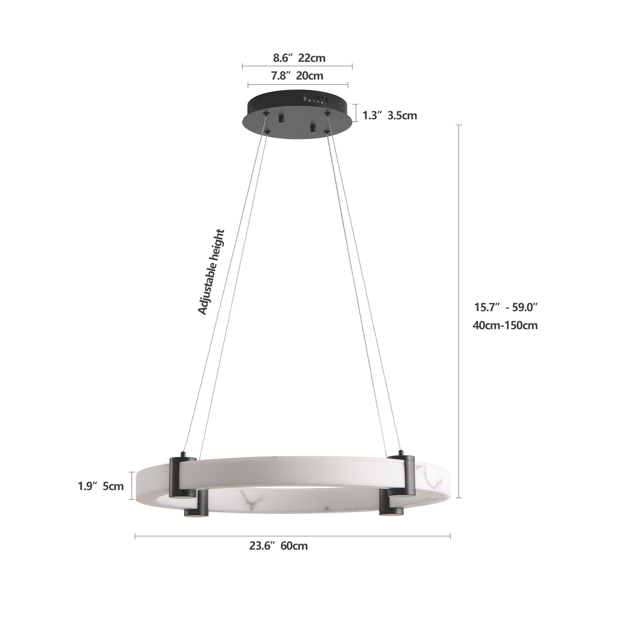 Modern LED Pendant Light for Kitchen Island and Dining Room