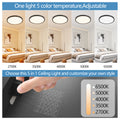 6PK 12 Inch Dimmable LED Flush Mount Ceiling Light
