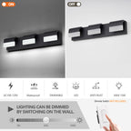 LED Contemporary Vanity Lights Fixture Bathroom Wall Light Over Mirror
