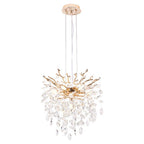 Modern Tree Branch Crystal Chandelier Luxury Gold Crystal Pendant Ligh