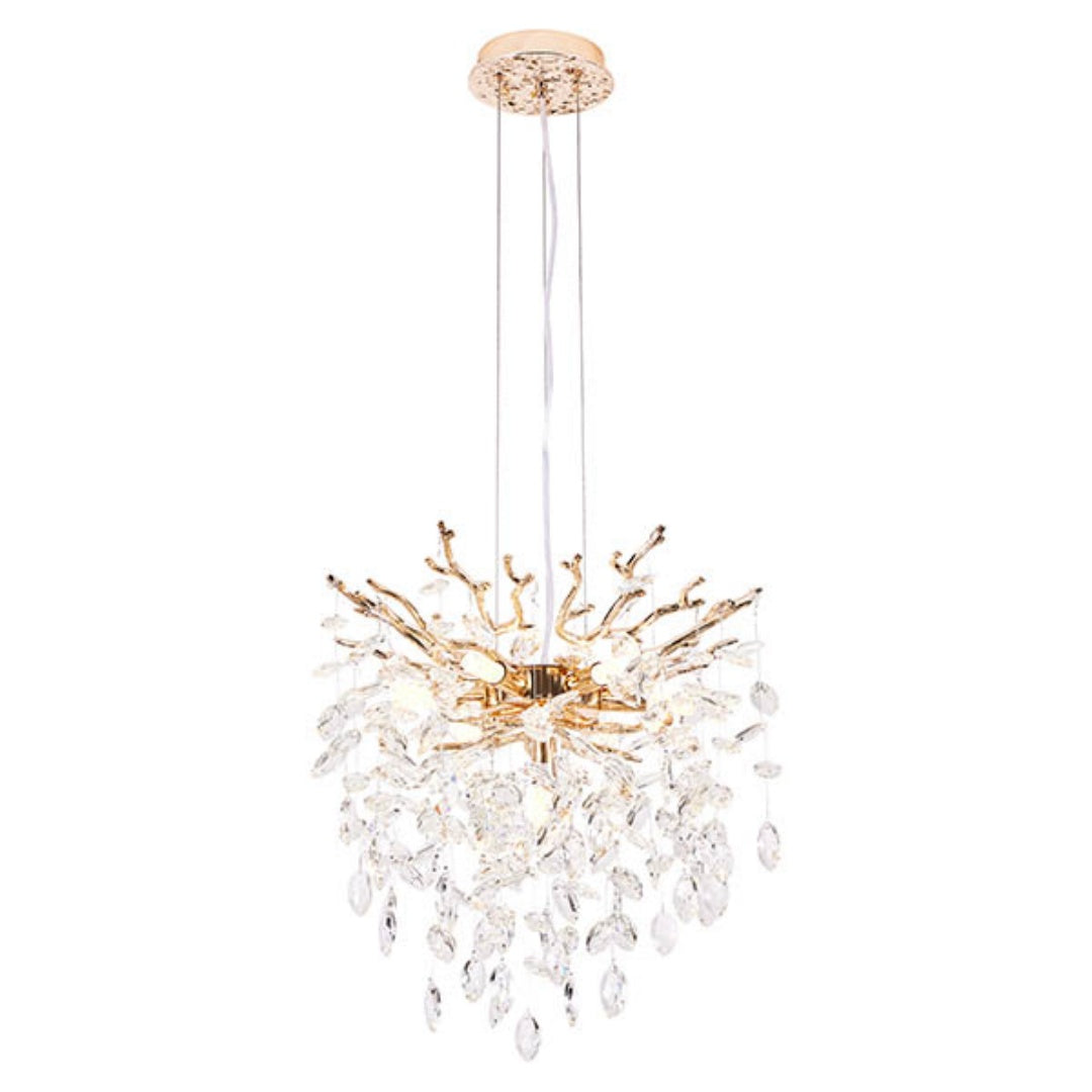 Modern Tree Branch Crystal Chandelier Luxury Gold Crystal Pendant Ligh