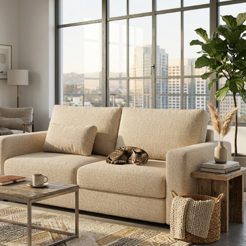 Modern 3-Seater Sofa Couch | Double Cushioning