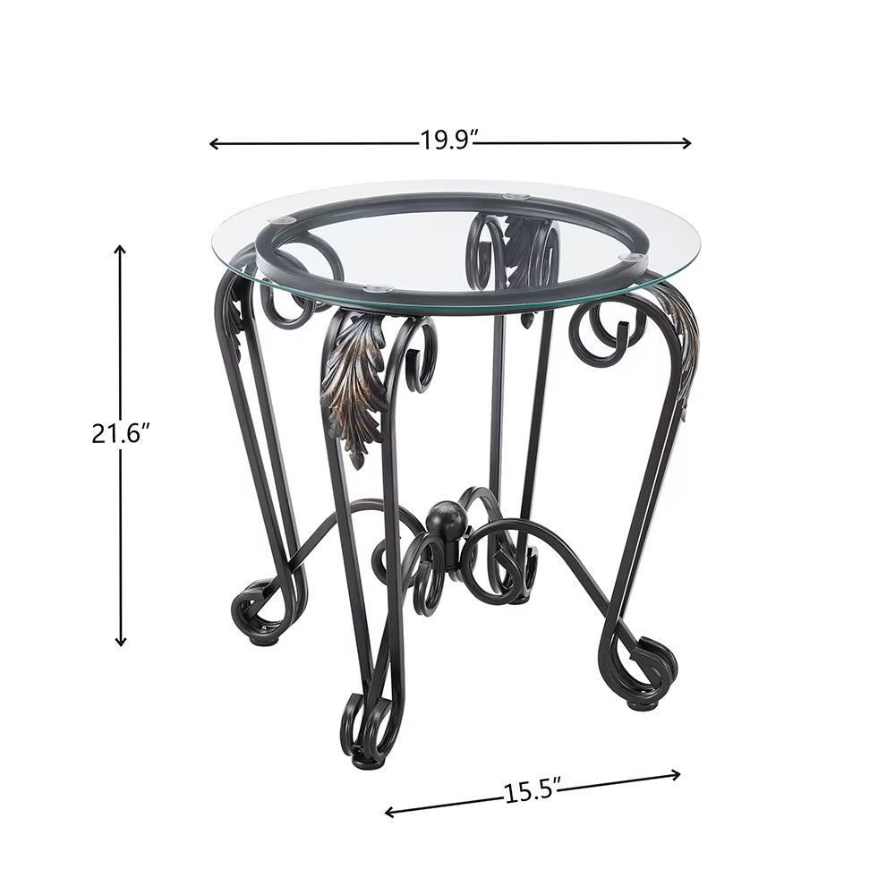 Tempered Glass Coffee Table Set | 2-Layer Design