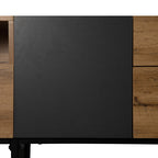 Solid Wood TV Console | Double Storage