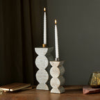 Decorative Wooden Centerpiece Candle Holder- 3x9 Elegant Candle Stand